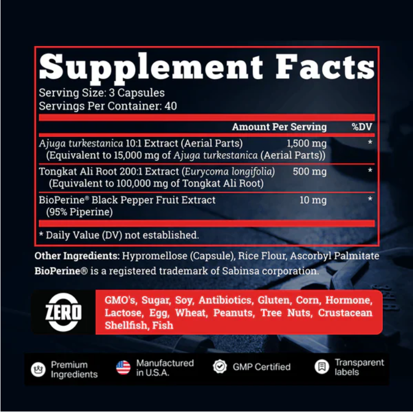 ⚡TURQUESTERONE + TONGKAT ALI: CIENCIA QUE IMPULSA TU RENDIMIENTO